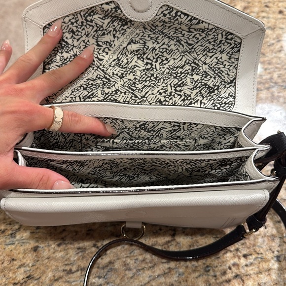 Rebecca Minkoff Hudson Moto Crossbody Bag White White Leather Shoulder Bag - Picture 4 of 5